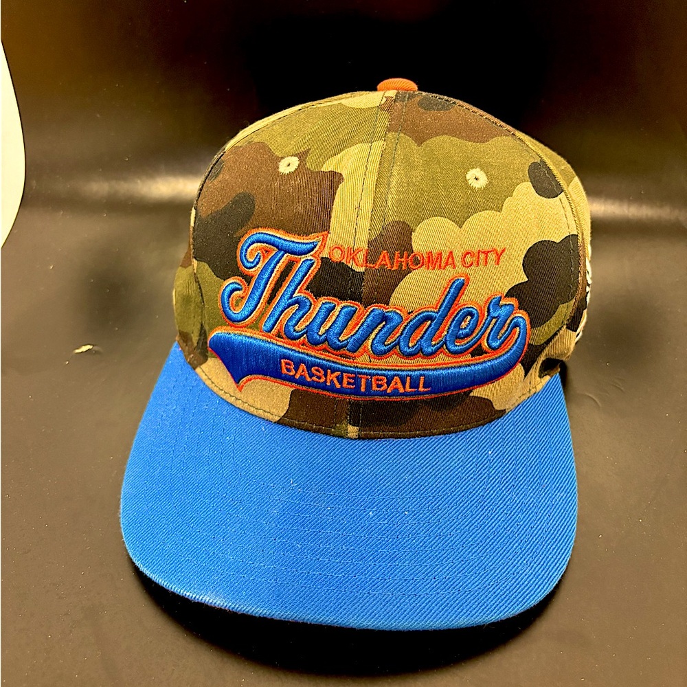 OKC Oklahoma City Thunder Mitchell and Ness Hat Camo NBA